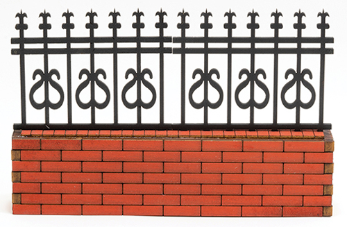 AS173DBL - Brick Fence Section, S-Fence, 6 Inches