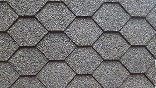 AS4001DH - Black Decorative Hexagon Asphalt Shingles, 144 Square Inches
