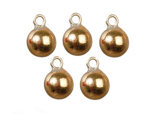 AZB0224 - Gold Xmas Ornaments Set, 5