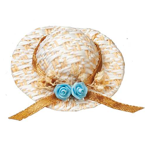 AZB0289 - .Straw Hat/Blue Flower