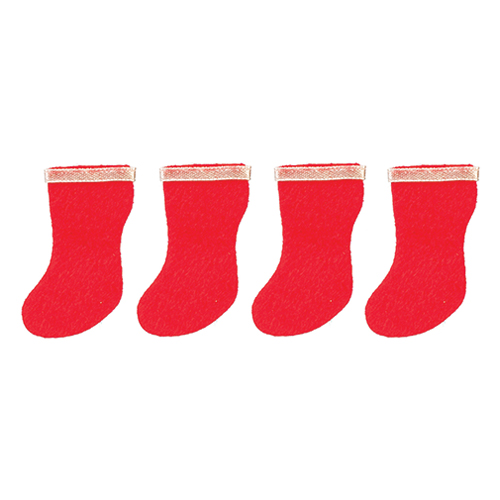 AZB0665 - Xmas Stockings/Red/Set/4