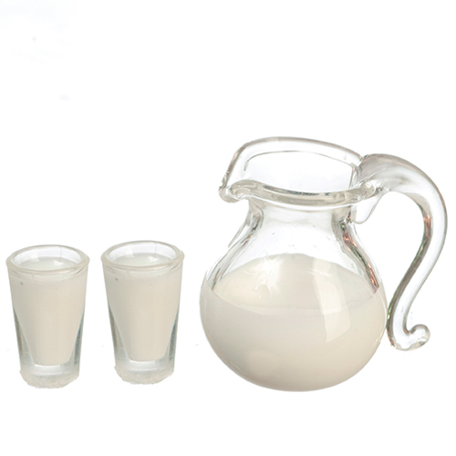 AZB3281 - Pitcher Of Milk/2 Glasses