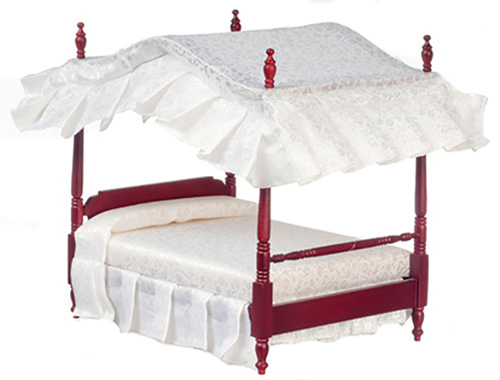 AZD1135 - Canopy Bed, Mahogany/Cb