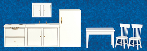 AZD3770 - Kitchen Set, White, 7 Pieces
