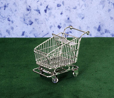 AZEIWF175 - Shopping Cart, Silver