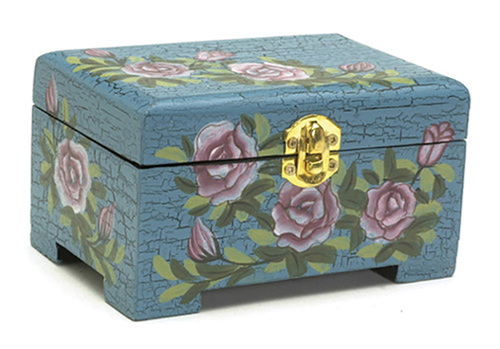 AZEWDP2507 - Blue Crackle Jewelry Box