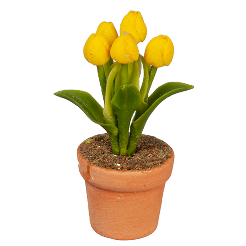 AZG6295 - Yellow Tulip In Pot