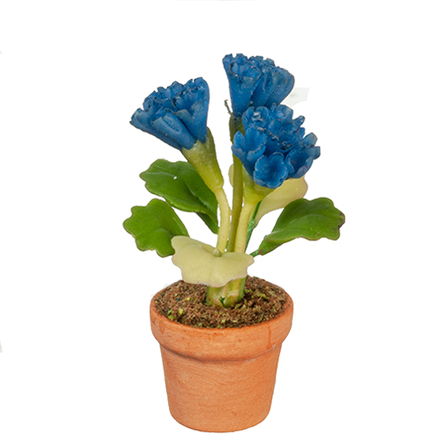 AZG6317 - Blue Flowers In Pot