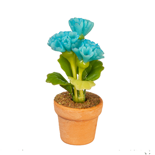 AZG6318 - Light Blue Flowers In Pot