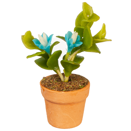 AZG6328 - Turquoise Flowers In Pot