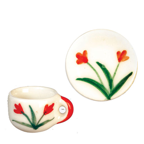 AZG6597 - Cup/Saucer/With Flower