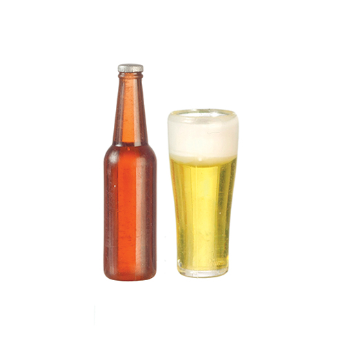 AZG7543 - Brown Beer Bottle, Glass