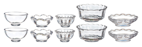 AZG8295 - Glass Bowls, Set Of 10