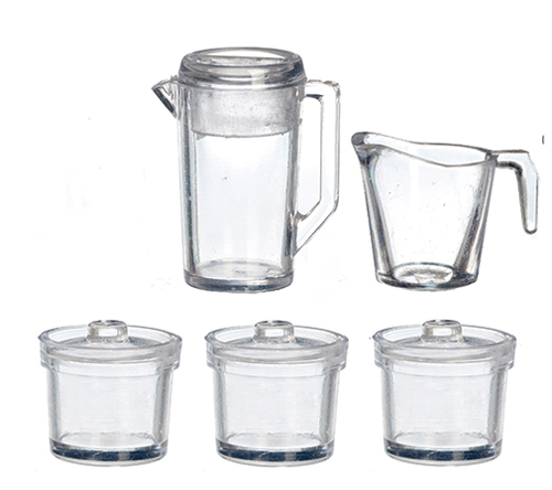 AZG8296 - Glass Containers, Set Of 5