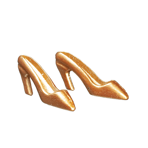 AZGS4008 - Mini Shoes, Gold