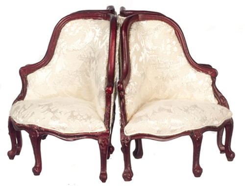 AZP3080 - Round-4-Part Sofa-Chair, Mahogany