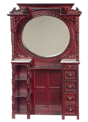 AZP3412 - Victorian Barber Cabinet/Mahogany