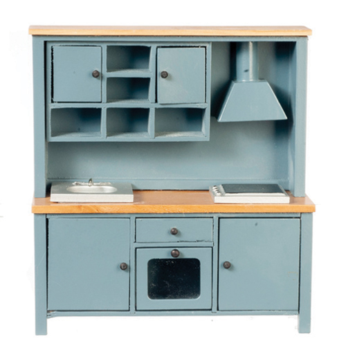 AZT2604 - Rs Sink/Stove/Cabinet, Blue/Oak