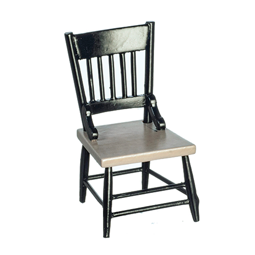 AZT2682 - Rs Chair With Turned Leg, Gr/Bk