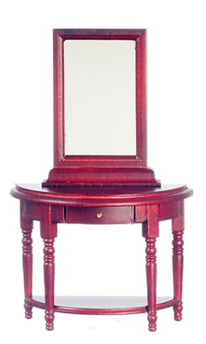 AZT3575 - Hall Table With Mirror, Mahogany