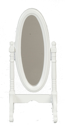 AZT5173 - Cheval Mirror, White, Cb