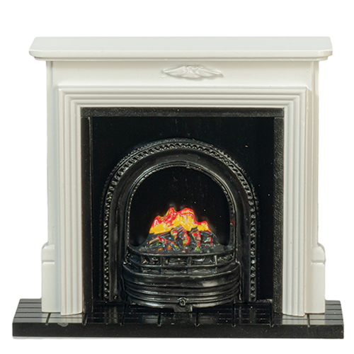 AZT5242 - Fireplace with Insert, White