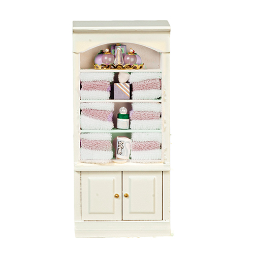 AZT5612PK - Bathroom Cupboard With Accessories, Pink