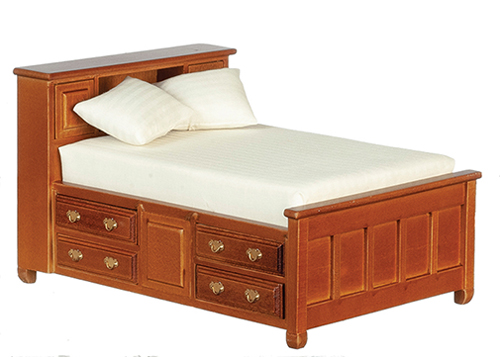 AZT6766 - Double Bed, Walnut
