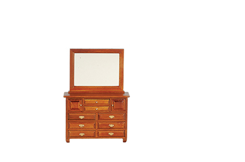 AZT6767 - Dresser With Mirror, Walnut