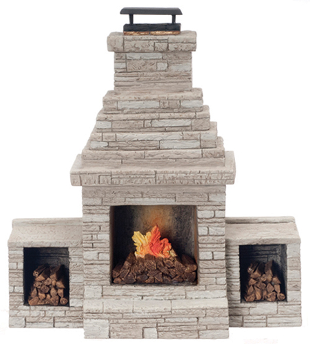 AZYM0806 - Large Outdoor Fireplace