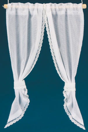 BB52112 - Demi Curtains: Tie Back, White