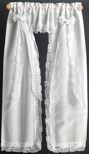 BB52702 - Curtains: Victorian Priscilla, White
