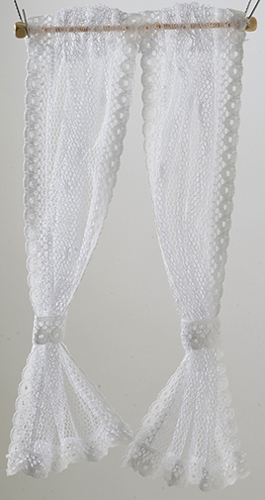 BB54302 - Curtains: Lace Curtain, White