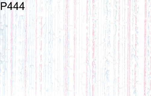 BH444 - Prepasted Wallpaper, 3 Pieces: Blue/Rose Stripe