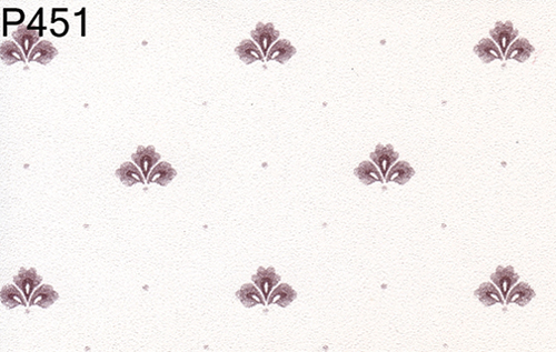 BH451 - Prepasted Wallpaper, 3 Pieces: Burgundy Triplets