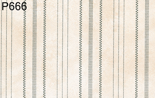 BH666 - Prepasted Wallpaper, 3 Pieces: Green Strips/Tea Dye