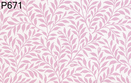 BH671 - Prepasted Wallpaper, 3 Pieces: Pink Ivy