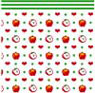 BPHKT102 - 1/2In Scale Wallpaper, 6pc: Apple