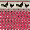 BPHKT605 - 1/2In Scale Wallpaper, 6pc: Rooster
