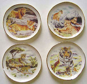 BYBCDD224 - 4 Wild Cat Platters