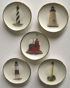 BYBCDD280 - 5 Lighthouse Plates