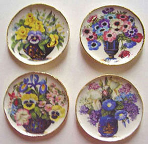 BYBCDD366 - Flowers In Blue Vase Platters
