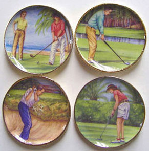 BYBCDD404 - 4 Golf Platters