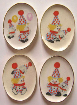 BYBCDD41 - 4 Clown Platters