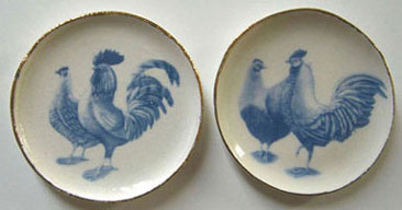 BYBCDD418 - 2 Blue Chicken Platters