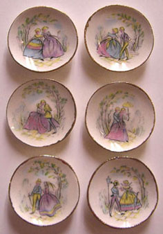 BYBCDD421 - 6 Small Romance Plates