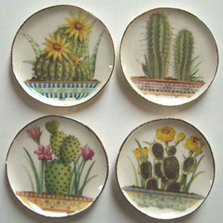 BYBCDD423 - 4 Cactus Platters