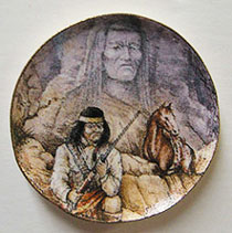 BYBCDD442 - Indian In The Rocks Platter