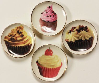 BYBCDD622 - Cupcake Plates, 4pc