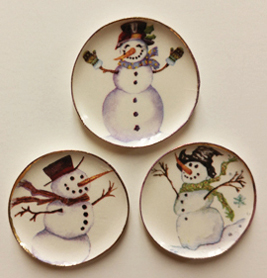 BYBCDD650 - Snowman Platters, 3